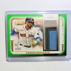 2023 Topps Definitive Xander Bogaerts Jumbo Relic Collection Patch 15/15 Bookend